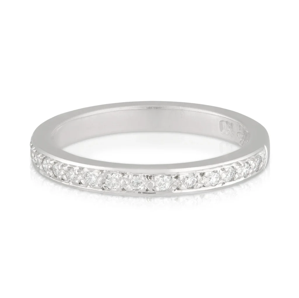 Ladies Half Band Diamond Wedding Band