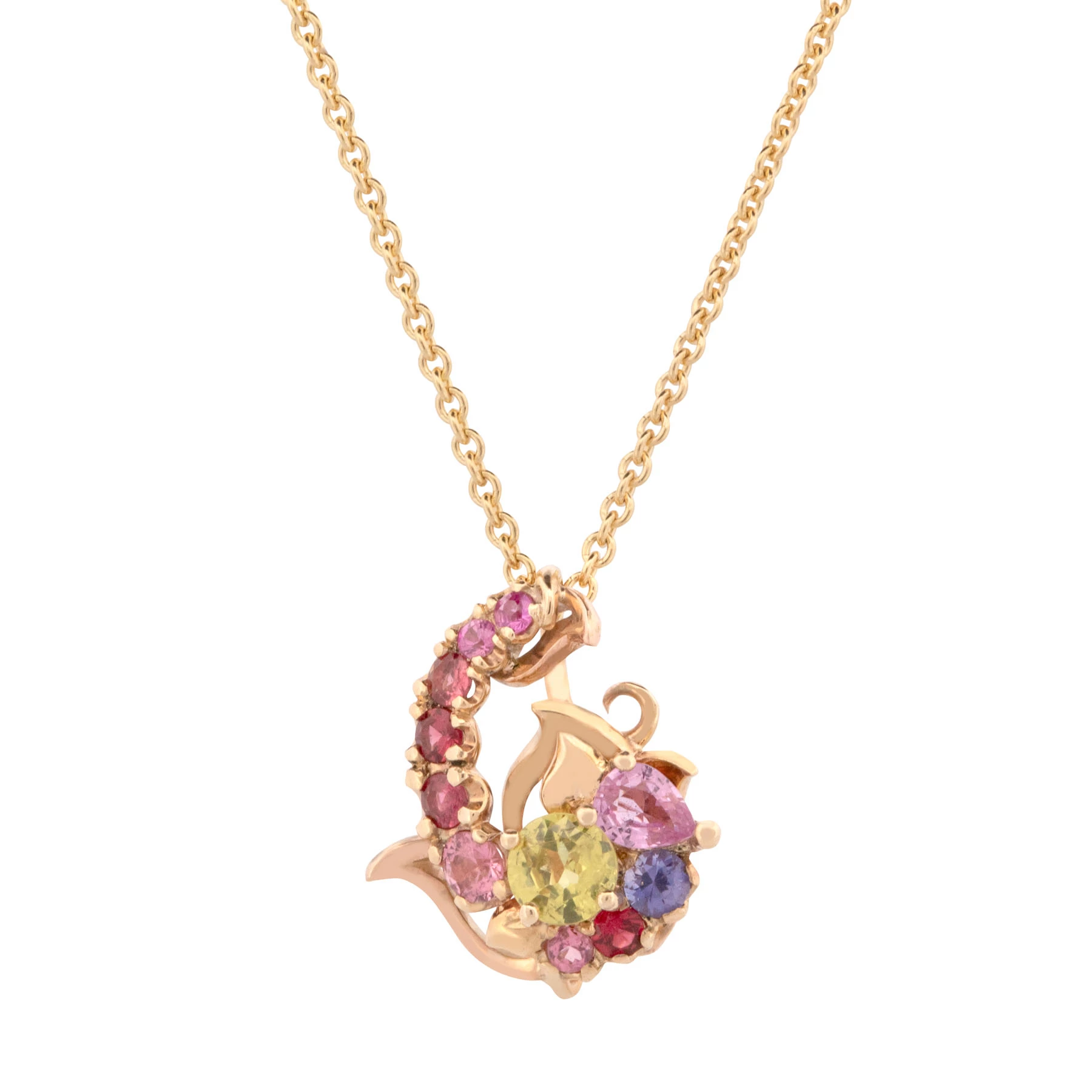 Lemons and Peonies Pendant