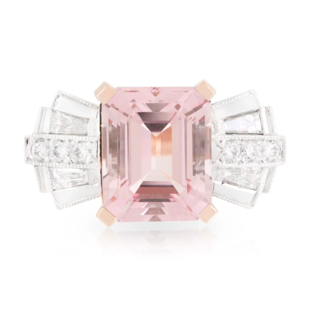 Morganite Bow Ring