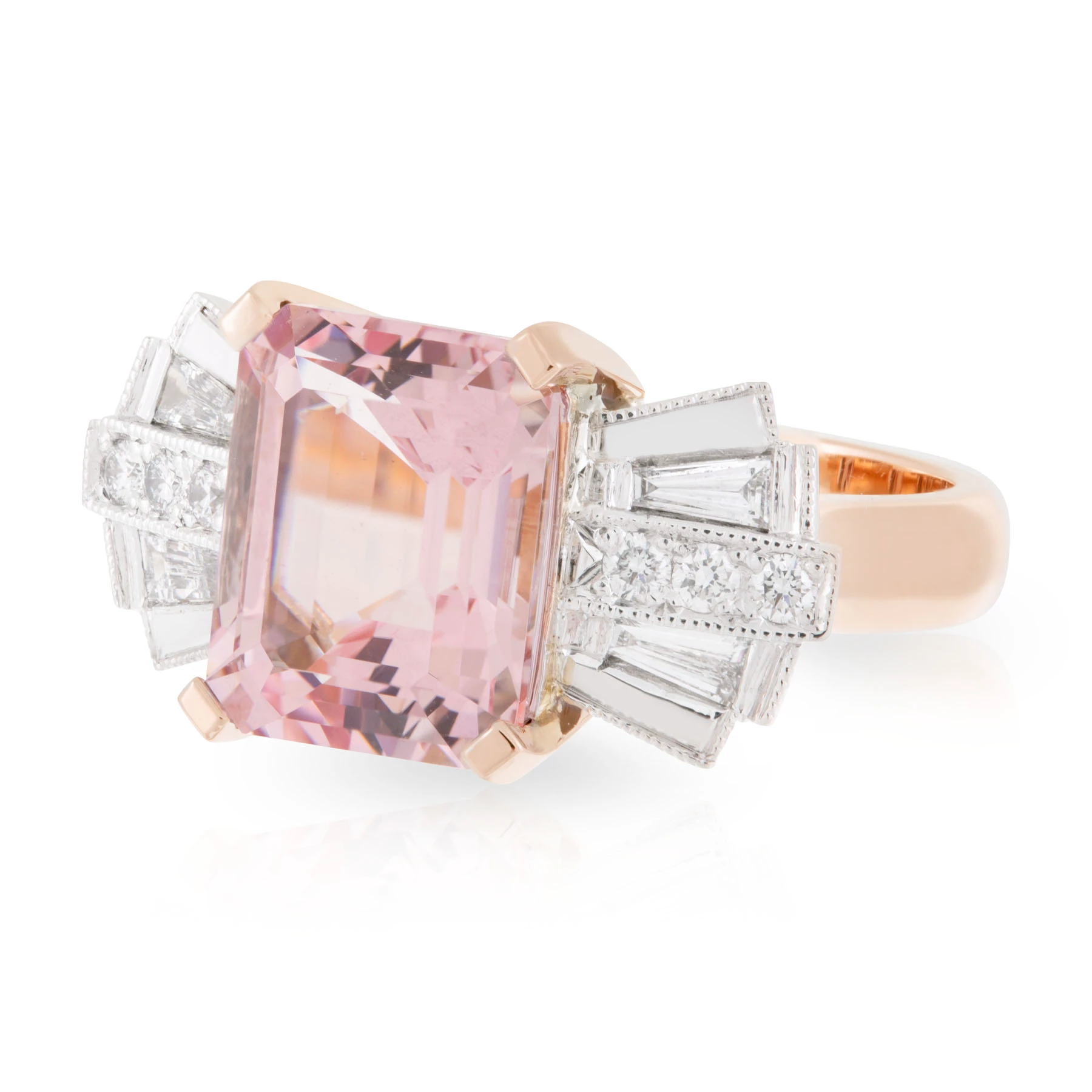 Morganite Bow Ring