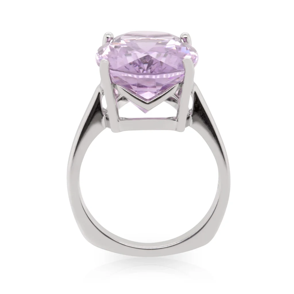 Oval Amethyst 4 Claw Ring
