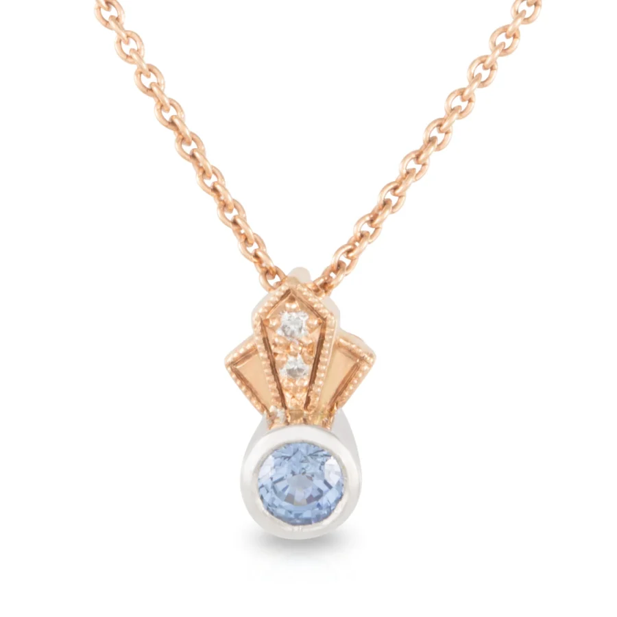 Sapphire and Diamond Pendant