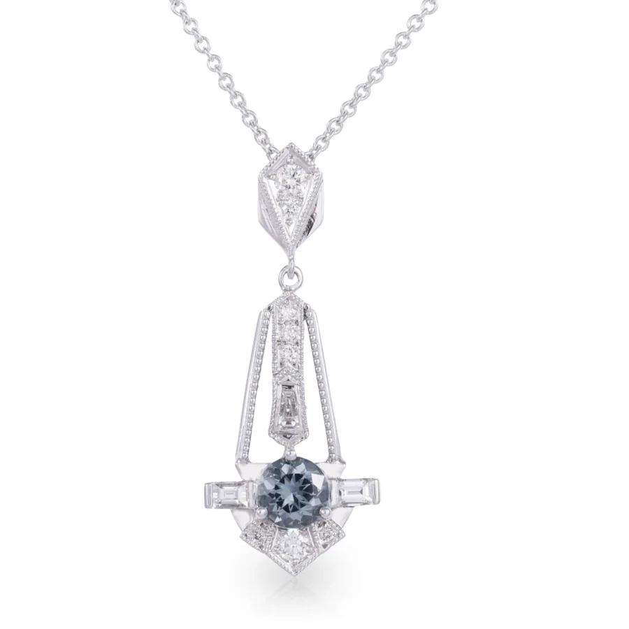 Spinel Diamond Empire Pendant