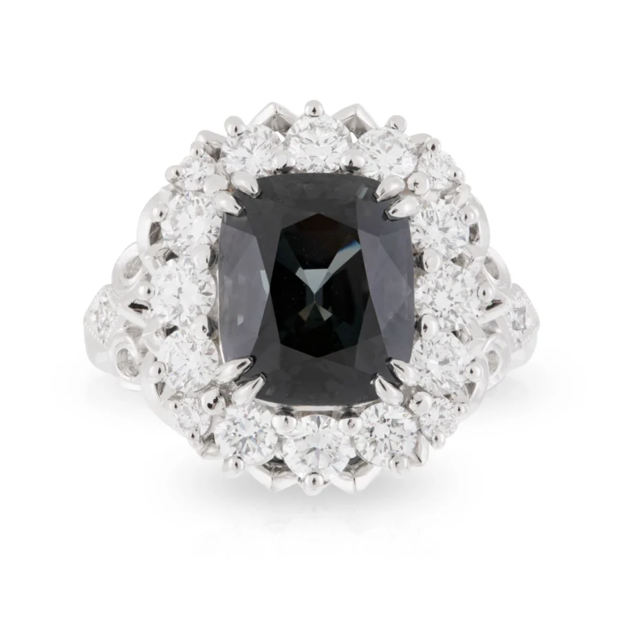 Spinel Fleur de Lis Ring