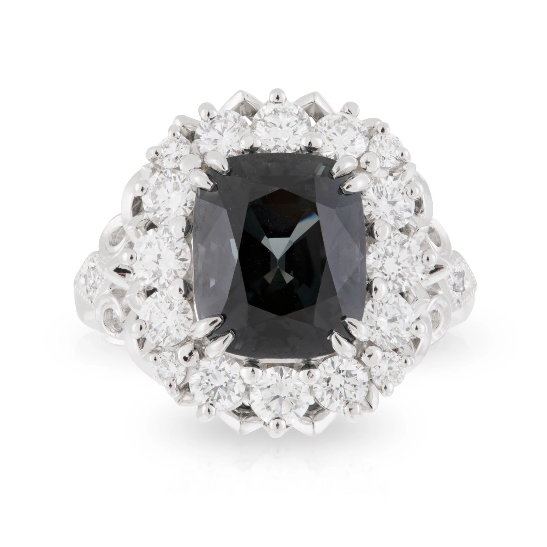Spinel Fleur de Lis Ring