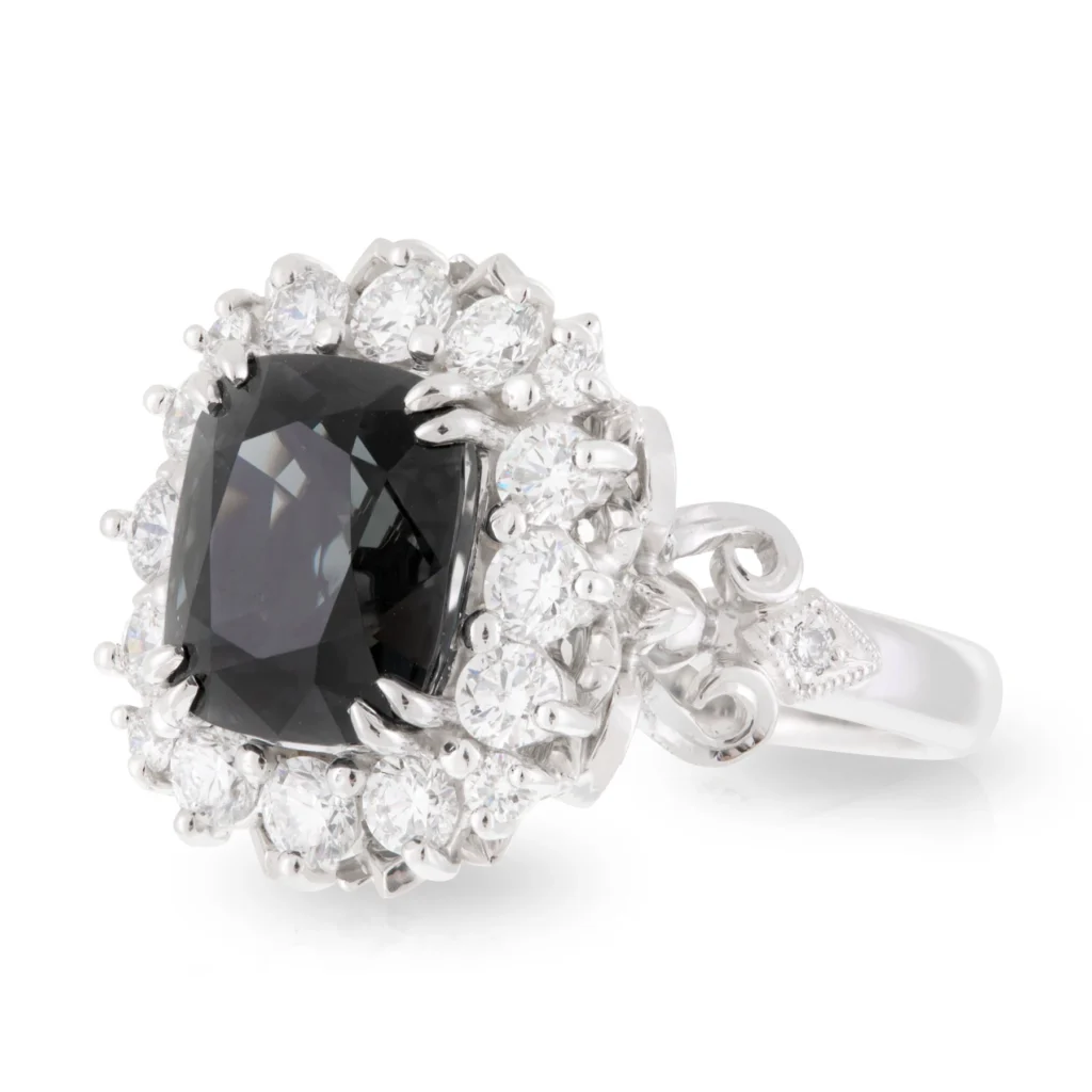 Spinel Fleur de Lis Ring