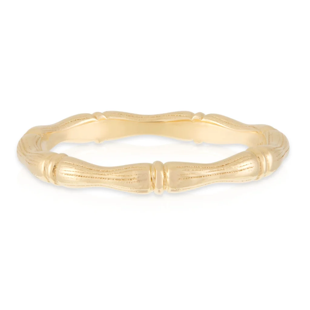 Yellow Gold Bamboo Ring