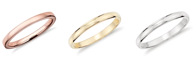 Rose Yellow White Gold Compare