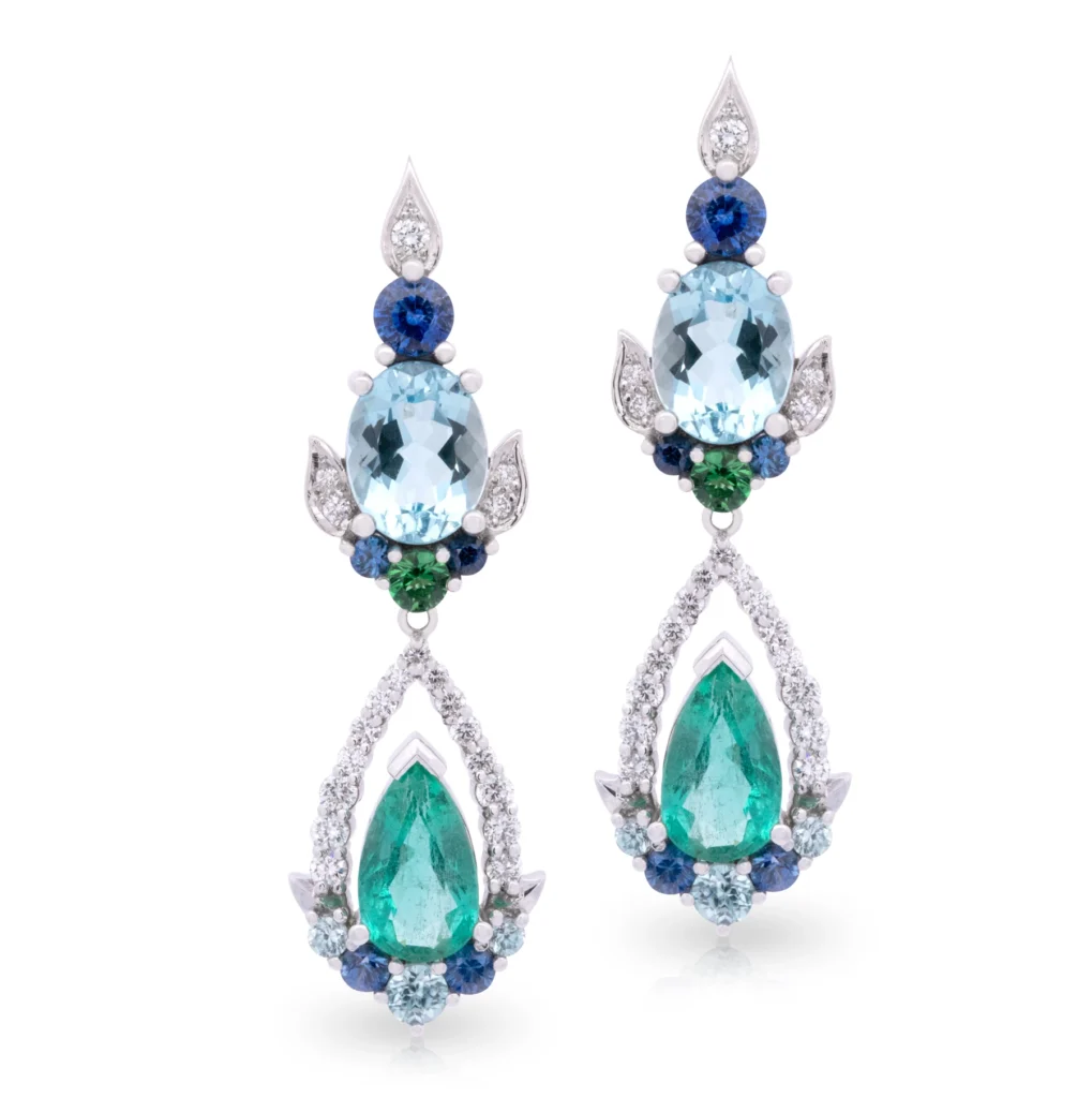 Maldives Emerald Drop Earrings